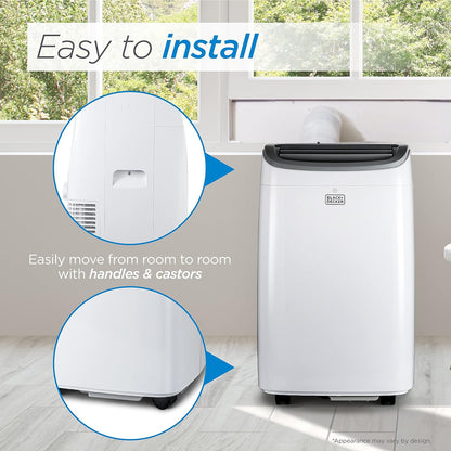 8,000 BTU Portable Air Conditioner up to 350 Sq.Ft.With Remote Control, White